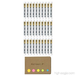 Pentel Mechanical Pencil Eraser Refill (Z2-1N) 30-pack/total 120 Leads Sticky Notes Value Set - B0797QKP2M