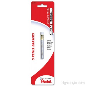 Pentel Mechanical Pencil Eraser Refills Z21 3/Tube PK - PENZ21 - B000TY06T2