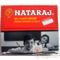Set of 20 Nataraj 621 Plasto Erasers - White Eraser - Erases without a Trace - 6253193805
