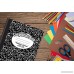 Composition Book Notebook - Hardcover Wide Ruled (11/32-inch) 100 Sheet One Subject 9.75 x 7.5 Black Cover-4 Pack - B07F236K1J