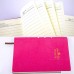 DIGGOLD Classic Notebook with Pen - Soft Leather Hardcover 100gsm Pages Dividers Notebook A5 (8.3x5.1 In) 200 Pages - Perfect for journals to Write in Pink - B075Q73T1S