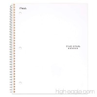 Five Star Spiral Notebook  1 Subject  College Ruled Paper  100 Sheets  11" x 8-1/2  White (72456) - B00JKRKBS0