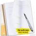 Five Star Spiral Notebook 5 Subject College Ruled Paper 200 Sheets 11 x 8-1/2 Black (72081) - B003O2RXUQ