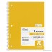 Mead Spiral 1-Subject Wide-Ruled Notebook 1 Notebook Color May Vary Assorted Colors (05510) - B00004YV1W