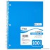 Mead Spiral Notebook 1 Subject Wide Ruled 100 Sheets 8 x 10 1/2 Assorted Colors Pack Of 12 - B01IIIK4TC