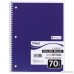 Mead Spiral Notebooks 1 Subject College Ruled Paper 70 Sheets 10-1/2 x 7-1/2 Assorted Colors 6 Pack (73065) - B00P9U2EM8