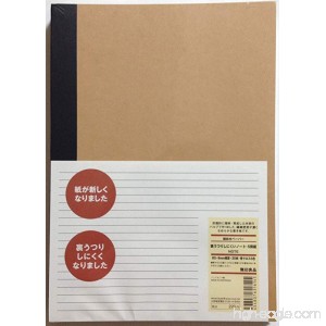 MUJI Notebook B5 6mm Rule 30sheets - Pack of 5books [5colors Binding] - B00I6XY068