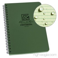 Rite in the Rain All-Weather Side-Spiral Notebook 4 5/8 x 7 Green Cover Universal Pattern (No. 973) - B00W2E2RT4