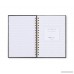Blue Sky Professional Hardcover Executive Notebook Grey 5.75 x 8.5 - B01GNXMP82