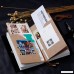 CLEARANCE SALE ! ! ! Refillable Travelers Notebook Journal - Classic Writing Vintage Journal Premium Thick Paper 5 Pack Inserts + 1 Rope + 2 Pieces Stickers + Box 6.5 x 4.0 Inch - B07435MVGC