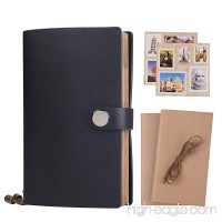 CLEARANCE SALE ! ! ! Refillable Travelers Notebook Journal - Classic Writing Vintage Journal  Premium Thick Paper  5 Pack Inserts + 1 Rope + 2 Pieces Stickers + Box  6.5 x 4.0 Inch - B07435MVGC