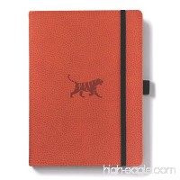 Dingbats Wildlife Medium A5+ (6.3 x 8.5) Hardcover Notebook - PU Leather  Micro-Perforated 100gsm Cream Pages  Inner Pocket  Elastic Closure  Pen Holder  Bookmark (Lined  Orange Tiger) - B0768MZWR5