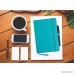 RICCO BELLO Classic Ruled Notebook with Pen Loop/Hardcover Banded Bookmark Expandable Pocket / 5.7 x 8.4 inches (Teal) - B071KDFSRJ
