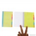 Eagle Divider Sticky Notes 60 Ruled Notes 4 x 6 Inches Assorted Neon Colors (1-Pack) - B01M4J3XU2