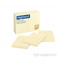 Highland Notes  4 x 6-Inches  Yellow  100 Sheets per pad  12-Pads/Pack  (6609) - B0036EONR8