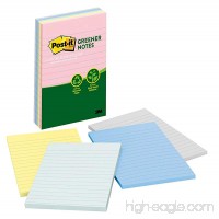 Post-it Greener Notes  4 in x 6 in  Helsinki Collection  Lined  5 Pads/Pack (5428-AP) - B0013N2PXI