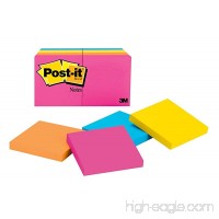 Post-it Notes  3 in x 3 in  Assorted Colors  8 Pads/Pack (654-8AN) - B00NPANTZ0
