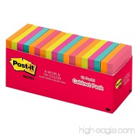 Post-it Notes  3 in x 3 in  Cape Town Collection  18 Pads/Cabinet Pack  100 Sheets/Pad (654-18CTCP) - B01C8MCISE