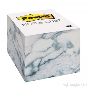 Post-it Notes Cube 2.6 in x 2.6 in Marble Design 620 Sheets/Cube - B074N8NS2K