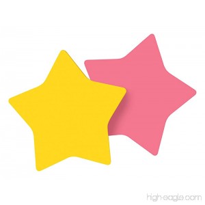 Post-it Notes Super Sticky Pad 2.9 x 2.8 Inch Star Shape Yellow and Pink with pattern 2 Pads/Pack 75 Sheets/Pad (7350-STR) - B002A2JCGO
