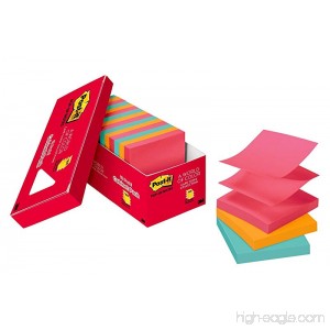 Post-it Pop-up Notes 3 in x 3 in Cape Town Collection 18 Pads/Cabinet Pack 100 Sheets/Pad (R330-18CTCP) - B01BHW9I3O
