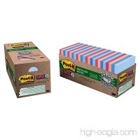 Post-it Recycled Super Sticky Notes  3 in x 3 in  Bali Collection  24 Pads/Pack (654-24NH-CP) - B004D7RMHK