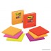 Post-it Super Sticky Notes 4 in x 4 in Assorted Bright Colors Lined 3 Pads/Pack - B000V7PGGU