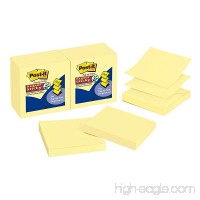 Post-it Super Sticky Pop-up Notes  3 in x 3 in  Canary Yellow  12 Pads/Pack (R330-12SSC) - B000TSE48W