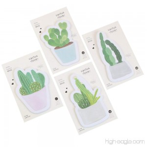 RIANCY Nature Creative Cactus Cute Sticky Notes Self-Stick Office Memo Note Pad Things to Do List Notepad Schedule Marker 30 Sheets/Pad (Cactus) - B07C9893HP