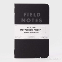 Field Notes Pitch Black Dot Grid Memo Books  3-Pack (3.5x5.5-Inch) - B00GC5QTR0