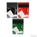 Personal Mini Notebooks 4x6-Inch College Ruled White 50 Pages per Pack of 3 Random Colors: Black Blue Green Red from Northland Wholesale. (2-Pack 6 Mini-Notebooks) - B076DLP6CG