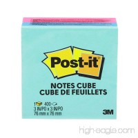 Post-it Notes 2027RCR Original Cubes  3 x 3  Pink Wave  400-Sheet - B00006JNOR