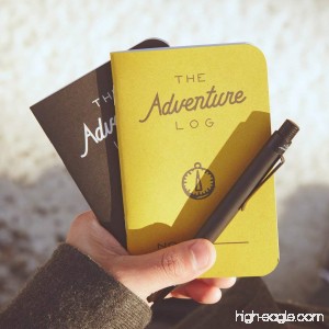 Word Notebooks Adventure Log - Black 3-Pack - Traveler's Notebook - B00TFT29BU