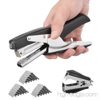 Huisheng Plier Stapler with 3000 Staples and Remover Set for Office  20 Sheet Capacity with Comfortable Black Rubber Handle - B07BKPN3XN