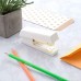 Zodaca [Pure White Design] Desk Stapler 15 Sheets Capacity for Office/School / Home White/Gold - B0711J2YCS