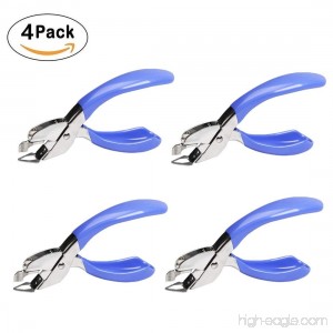 4 Pack Staple Remover Heavy Duty Staple Removers Tool for Office School and Home Blue - B07DMY6CH1