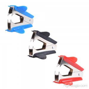 Adecco LLC 6PCS Extra Wide Steel Jaws Style Staple Remover (Black Red Blue) (6p) - B01JIPXKYA