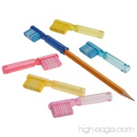 Assorted Color Toothbrush Design Pencil Topper Erasers (12) - B00NCAQMSE