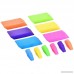 Emraw 6 Assorted Neon Color Pencil Bevel Eraser Rubber & Cap Top Set – Colors Included: Pink Orange Yellow Green Purple & Blue (6 Eraser & 6 Cap – 12-Pack) - B07C83Z8L8