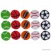 Erasers 60 Pcs Assorted Sports Ball Pencil Erasers For Kids - Holiday Gift Children's Gift Party Favor Great Fun!! By Mega Stationers - B01N8ZSOX0