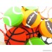 Erasers 60 Pcs Assorted Sports Ball Pencil Erasers For Kids - Holiday Gift Children's Gift Party Favor Great Fun!! By Mega Stationers - B01N8ZSOX0