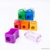 Fun Central AU204 72 Pack Kids Plastic Manual Pencil Sharpener with Cap Bulk Set for School and Home - for Goodie Bag Fillers Gifts Donations Office School Supplies - Multicolor Assortment - B01DCO3TYO