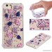 Funyye Crystal Rubber Case for iPhone 6 Luxury Glitter Sparkly Quicksand Pink Diamond Design Slim Transparent Ultra Thin Soft Flexible Silicone Gel TPU Bumper Back Cover Case for iPhone 6/6S - B07DWS9M46