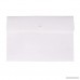 5 Pack A4 Matte Finish Plastic File Folders Portfolio Poly Envelope Document Folder with Snap Button Closure (White) - B07D8LQ41L