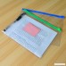 baotongle 50 PCS Clear Color Zip up PVC A4 Paper Document File Bill Zipper Bag Pencil Pouch - B07F6CCNVG