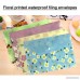 Document folder Yeebline 8 Pack Poly Envelopes Floral Printed Waterproof Letter Size Document Organizer Booklet File Paper Folders with Snap Button - B07CYM2PFR