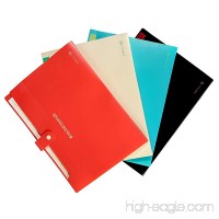 E SELECT Pocket Folder  Expanding File Document Accordion Folder Organizer  Assorted Colors  Pack of 4 (multicolor) - B0752KLL13