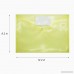 Lulutus Clear Document Organizer Folder With Snap Button A4 Size Set of 25 in 5 assorted Colors (Yellow Green Blue Red Clear) - B075Q5Y2R4