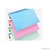 Office supplies file folder plastic folder A4 file bag transparent zipper bag paper yellow green blue pink (8pcs) - B07CL7GF2C