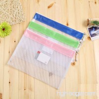 One Pocket Zipper File Bags  3 PCS  Water-Resistant A4 Paper File Storage Office Document Bags Document File Pocket Students Files Category Bag Suitable for A4 Paper (Transparent-one Layer- PVC) - B07CKFNPQG